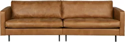 mutoni, mutoni - Sofa Rodeo Classic 3-Sitz 275 Recycling-Leder cognac, One Size