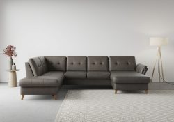 sit&more Wohnlandschaft »Göteborg«, inklusive Sitztiefenverstellung und Federkern, wahlweise mit Bettfunktion und Bettkasten