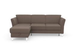 sit&more Ecksofa »Visby V«, wahlweise mit Bettfunktion und Bettkasten, frei im Raum stellbar, mit Federkern, auch erhältlich in dem besonders leicht mit Wasser zu reinigendem 