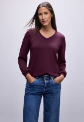 STREET ONE Sweatshirt, mit V-Ausschnitt