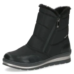 Caprice Winterboots, Keilabsatz, Outdoorboots, Stiefelette mit zwei Reissverschlüssen