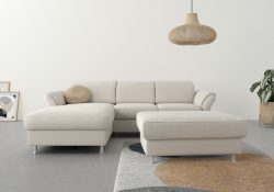 sit&more Ecksofa, wahlweise mit Bettfunktion, Bettkasten und Kopf- und Armteilverstellung