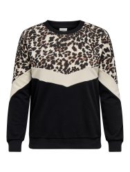 ONLY CARMAKOMA Sweatshirt »CARLEOBLOCK L/S O-NECK SWEAT JRS«