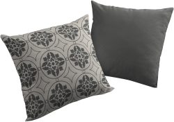 Adam Elements - ADAM - Kissenbezug Romantic Puligny 50 cm x 50 cm, Schwarz