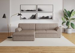 DOMO collection Ecksofa »Topper«, mit Recamiere, wahlweise mit Schlaffunktion