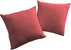 Adam Elements - ADAM - Kissenbezug Uni Collection 50 cm x 50 cm, Rot
