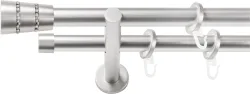 SN DECO GROUP Gardinenstange Ø 19 mm 2 läufig-läufig Fixmass;kürzbar
