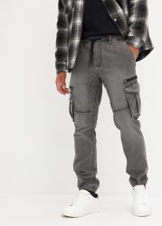 bonprix Jogg Pants, Regular Fit Jeans-Jogger mit Komfortbund, Straight