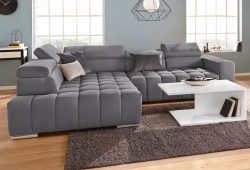 exxpo - sofa fashion Ecksofa, mit Kopf- bzw. Rückenverstellung, wahlweise mit Bettfunktion
