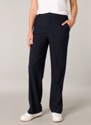 Base Level Stoffhose Sommerhose mit Schlag und Elasthan
