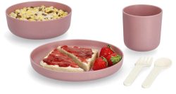 Zeller Present Kindergeschirr-Set (je 1 Teller, Schüssel, Tasse, Gabel, Löffel)