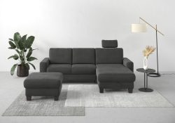 Home affaire Ecksofa »Summer«, mit Recamiere, mit oder ohne Bettfunktion und Bettkasten, Cord-Bezug