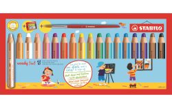 STABILO® Buntstifte WOODY 3in1 mit Spitzer und 18 Farben