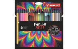 STABILO® Filzstift STABILO® Pen 68 ARTY 24er im Kartonetui