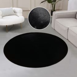 Leonique Fellteppich »Balu«, rund, 20 mm Höhe, Kunstfell in Kaninchenfell Haptik, fussbodenheizungsgeeignet, pflegeleicht, ideale Teppiche für Wohnzimmer, Schlafzimmer, Esszimmer, Arbeitszimmer