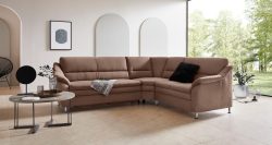 Places of Style Ecksofa »Cardoso«, mit Trapezecke für mehr Sitzkomfort, wahlweise auch mit Bettfunktion und Schublade und Relaxfunktion