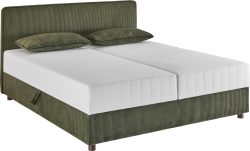 ATLANTIC home collection Bett »Corinna«, Boxbett inkl. Stauraum, Cord, erhältlich in unterschiedlichen Breiten