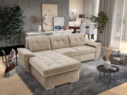 exxpo - sofa fashion Ecksofa »Derby Inkl. Kopfteilverstellung, wahlw. Bett & Bettkasten, L-Form«, EXTRA an Komfort zum Relaxen, Entspannen und Wohlfühlen