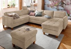 Home affaire Wohnlandschaft »Earl«, wahlweise auch mit Bettfunktion oder Bettfunktion mit Bettkasten