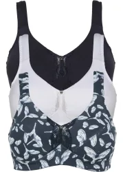 bonprix BH ohne Bügel mit Bio-Baumwolle (3er Pack)blau 100Damen