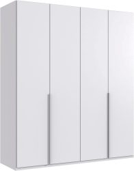 Wimex Kleiderschrank »Mugano,in 8 Breiten,3 Höhen,2 Tiefen, viele Farben, Made in Germany«, (in Basic oder Premium Ausstattung mit 2 weiteren Einlegeböden), mit langen oder kurzen Griffen aus Metall, mit oder ohne Spiegel