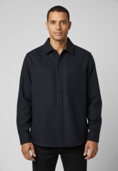 BOSS ORANGE Outdoorhemd »Locky«, oversize fit, meliert