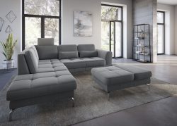 sit&more Ecksofa »Bendigo V«, inklusive Sitztiefenverstellung, Bodenfreiheit 15 cm, wahlweise in 2 unterschiedlichen Fussfarben