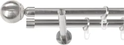 SN DECO GROUP Gardinenstange Ø 19 mm 2 läufig-läufig Fixmass;kürzbar