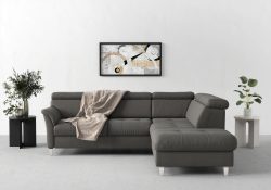 sit&more Ecksofa, inklusive Kopfteilverstellung, wahlweise mit Bettfunktion und Bettkasten