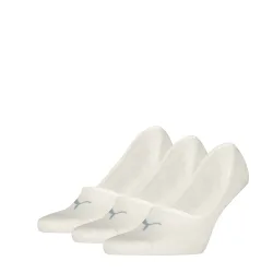 Puma - Socken  3er Pack Bequem sitzend, für Damen, Elfenbein, Größe 35-38