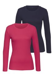 Vivance Langarmshirt »aus weichem Rippen-Jersey«