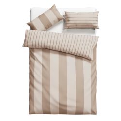 Schlafwelt, Wendebettwäsche »Sari«, aus 100% Baumwolle, Bettwäsche-Set Biber (Flanell) Qualität, Bett- und Kopfkissenbezug mit Knöpfen, Bettwäsche Set unterstützt die Initiative Cotton made in Africa, Made in Green zertifiziert