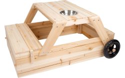 small foot® Sandkasten mit Sitzgruppe und Matschtisch