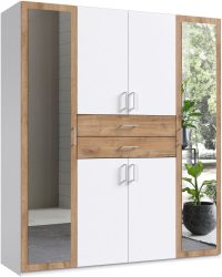 Wimex Kleiderschrank »Diver Drehtürenschrank mit Spiegel, 180, 225 o. 270cm breit«, Bestseller Schlafzimmerschrank wahlweise 3 Innenausstattungen