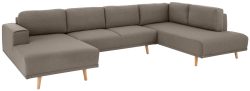 Home affaire Wohnlandschaft »Lasse«, im scandinavischem Stil mit Holzfüssen