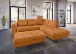 sit&more Ecksofa »Bendigo V«, inklusive Sitztiefenverstellung, Bodenfreiheit 15 cm, wahlweise in 2 unterschiedlichen Fussfarben