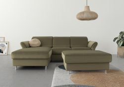 sit&more Ecksofa, wahlweise mit Bettfunktion, Bettkasten und Kopf- und Armteilverstellung