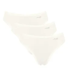 Sloggi - Slip  3er Pack Bequem sitzend-GO Crush High leg C3P, für Damen, Weiss, Größe S