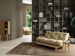 Karup Design Schlafsofa »Roots 160«, (2 St.), Mit Holzstruktur, inkl. Futonmatratze, Liegefläche 160x200 cm