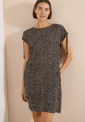 Cecil Druckkleid Ohne Taschen Sommerkleid mit Minimalprint und mit Capsleeves