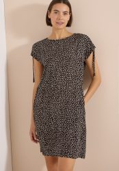 Cecil Druckkleid Ohne Taschen Sommerkleid mit Minimalprint und mit Capsleeves