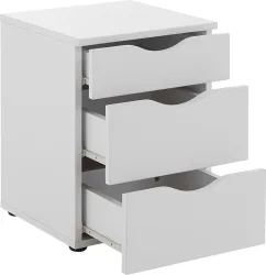 Nachtkästchen In Weiss 40/55/39 cm Weiss 