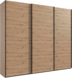 Wimex Kleiderschrank »Mugano, Made in Germany, Lieferung bis in Deine Etage und Stellort«, (wähle Deine Ausstattung: Basic oder Premium!), 3 Schwebetüren, grosse Grössen, mit oder ohne Spiegel, Metallgriffe