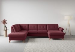 sit&more Wohnlandschaft »Göteborg«, inklusive Sitztiefenverstellung und Federkern, wahlweise mit Bettfunktion und Bettkasten