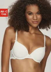 Nuance by Lascana Schalen-BH im Rücken aus Spitze, Cups aus Microtouch, Dessous