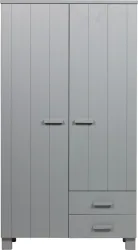 mutoni - Schrank Dennis mit Schubladen Kiefer betongrau, One Size