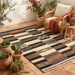 Gino Falcone Teppich »Outdoor-Africa 41«, rechteckig, Flachgewebe, In- und Outdoor geeignet, Wohnzimmer