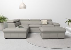 Home affaire Ecksofa »Alberto«, mit Ottomane, inkl. Kopfteilverstellung, wahlweise mit Bettfunktion