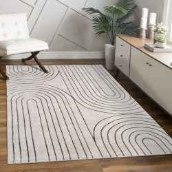 Paco Home Teppich »Tuana 215«, rechteckig, Kurzflor, Regenbogen, Hoch-Tief Struktur, Scandi-Look