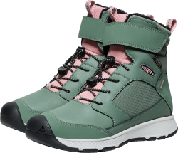 KEEN Kinder Winterschuhe Y Skua Winter WP, Grün, aus wasserdichtem Leder